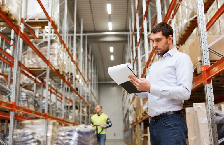 Just-in-time inventory management at a warehouse